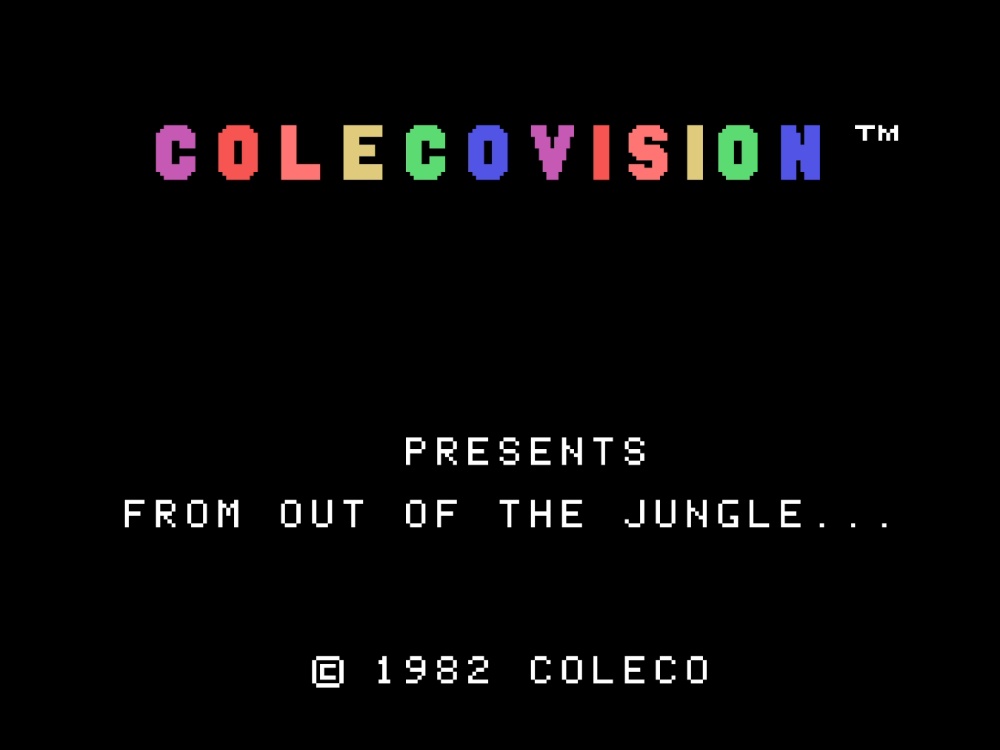 Title Screen of Tarzan for Colecovision
